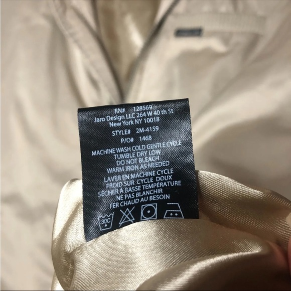 MEMBERS ONLY Iconic Classic Racer Khaki Sz L Satin Bomber Jacket 3/4 Sleeve - Picture 6 of 9